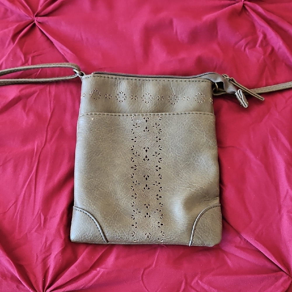 Chic Taupe Crossbody Bag